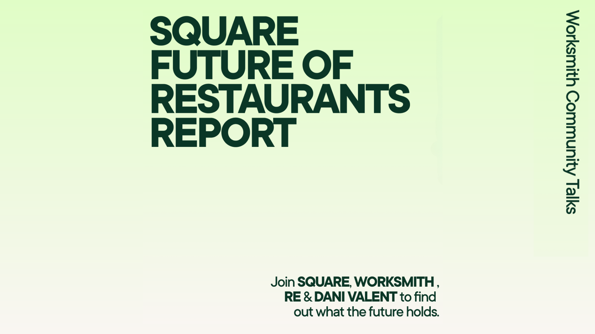 The Future of Restaurants